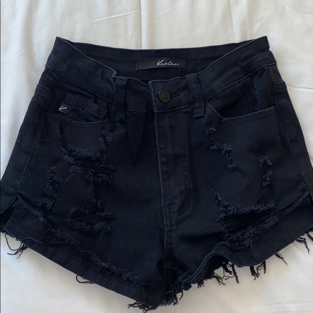 KanCan Black jean shorts